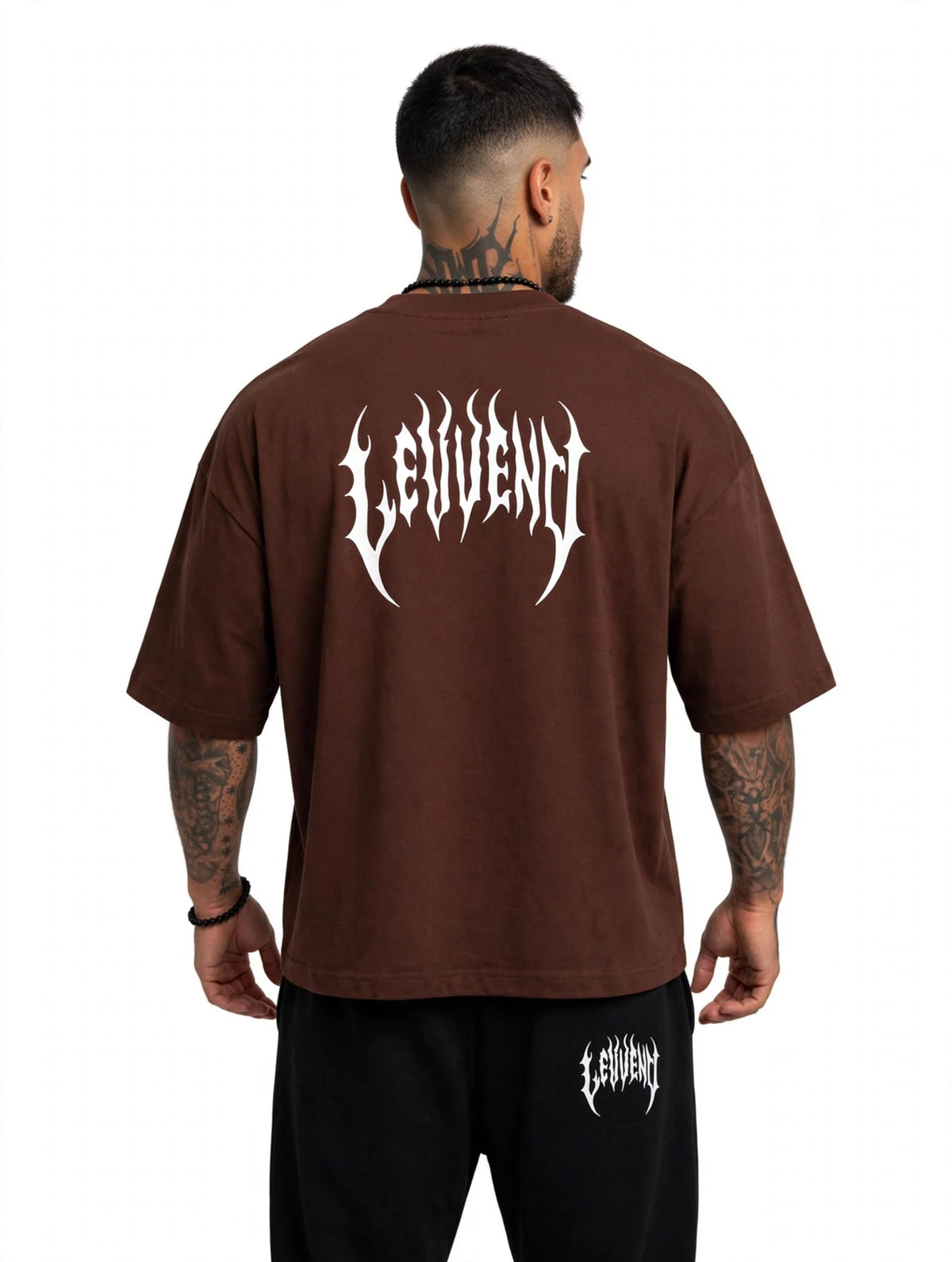 Camiseta Oversized LEWEND Gothic - Bege - 235G