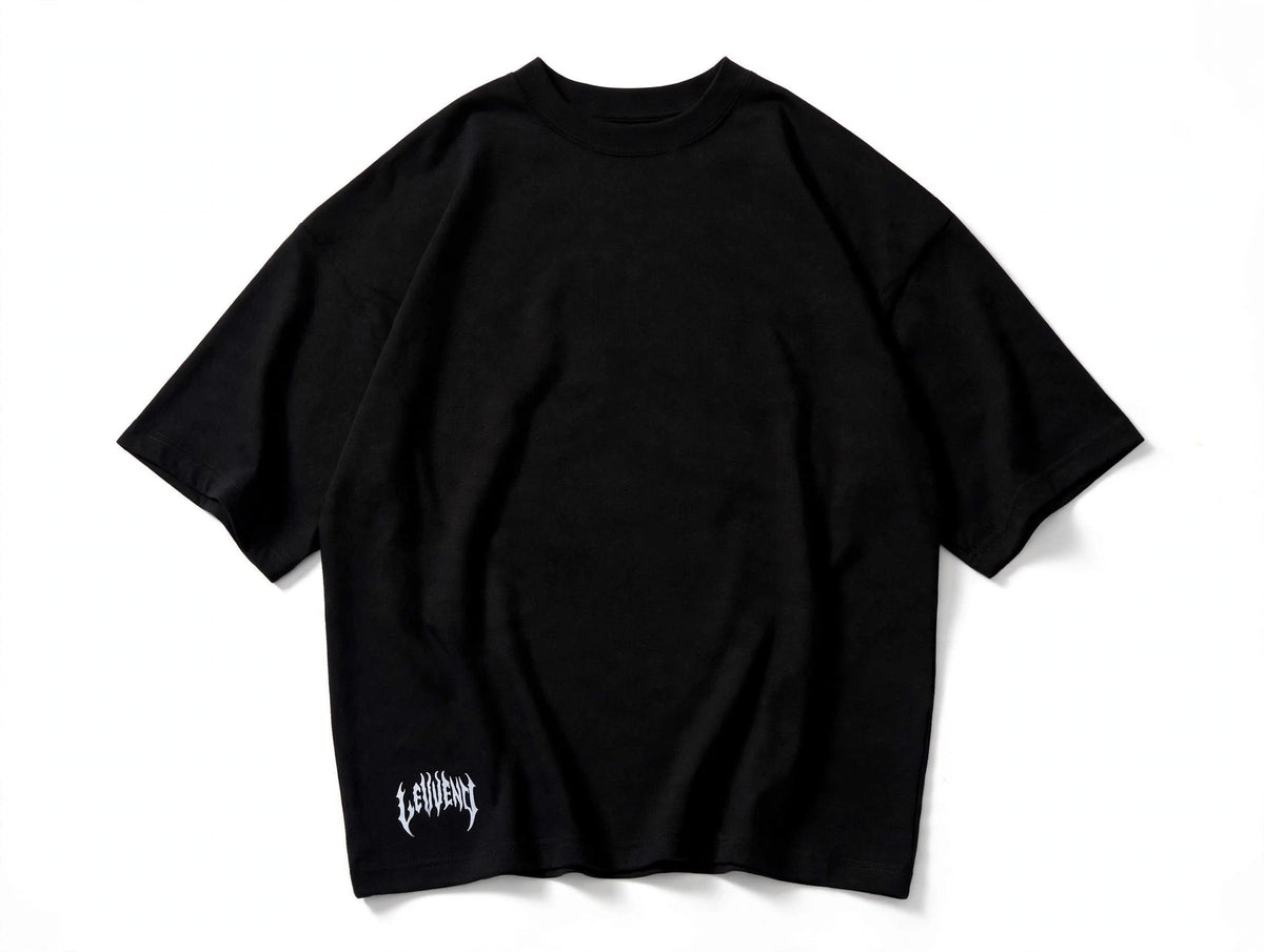 Camiseta Oversized LEWEND Gothic - BLACK - 235G