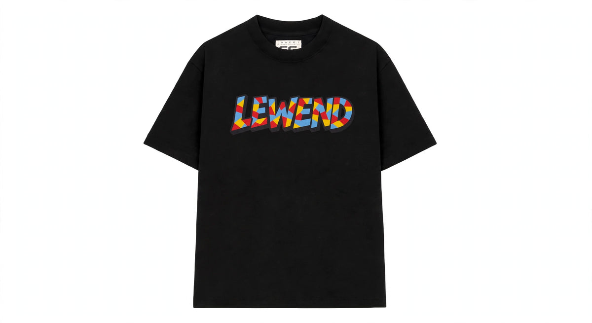 Camiseta Oversized LEWEND Mosaic -  black