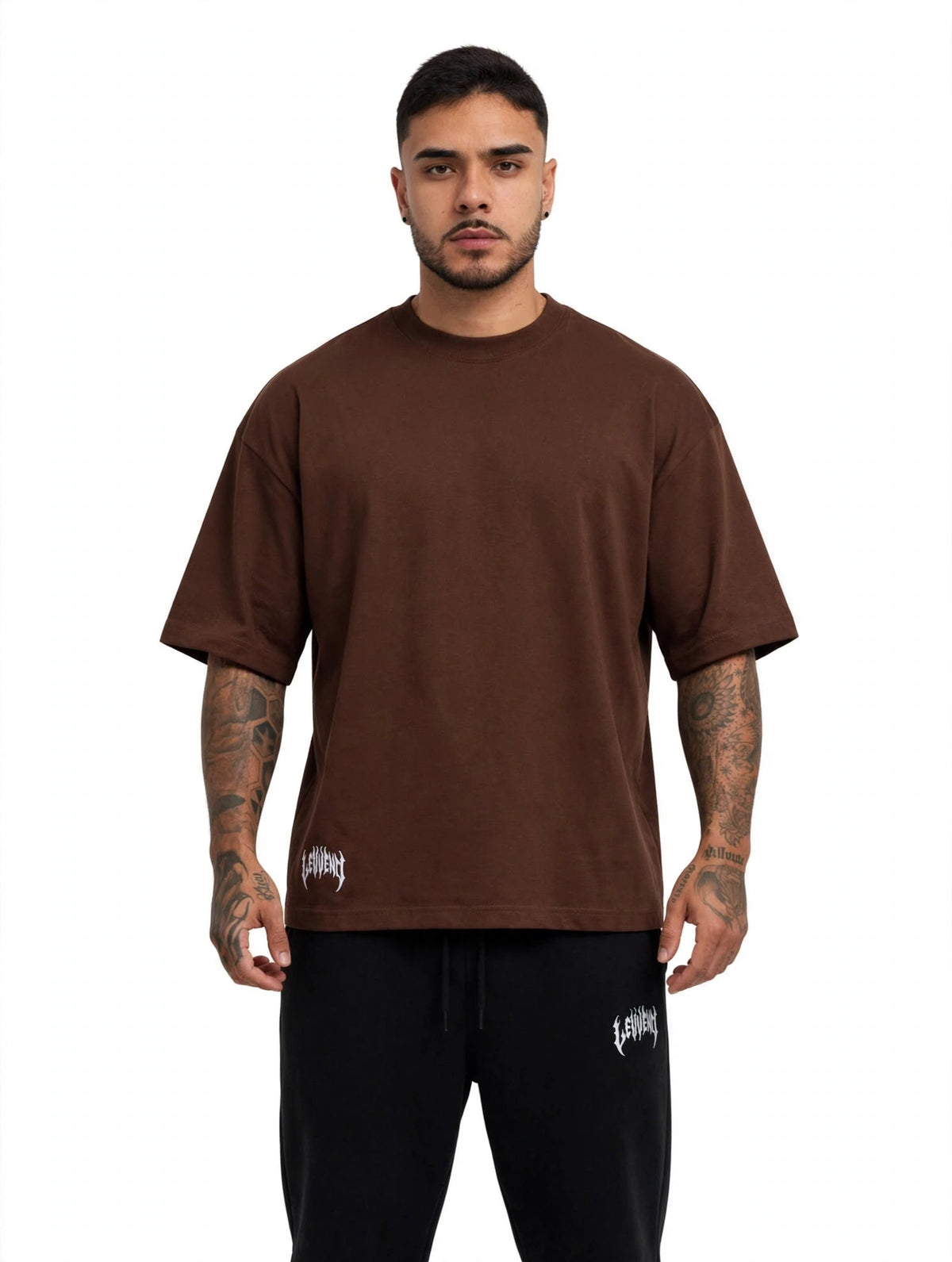 Camiseta Oversized LEWEND Gothic - Bege - 235G