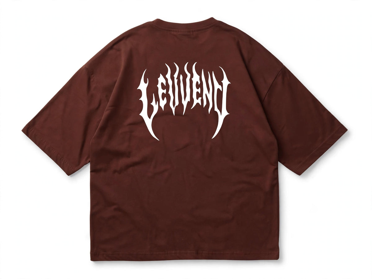 Camiseta Oversized LEWEND Gothic - Bege - 235G