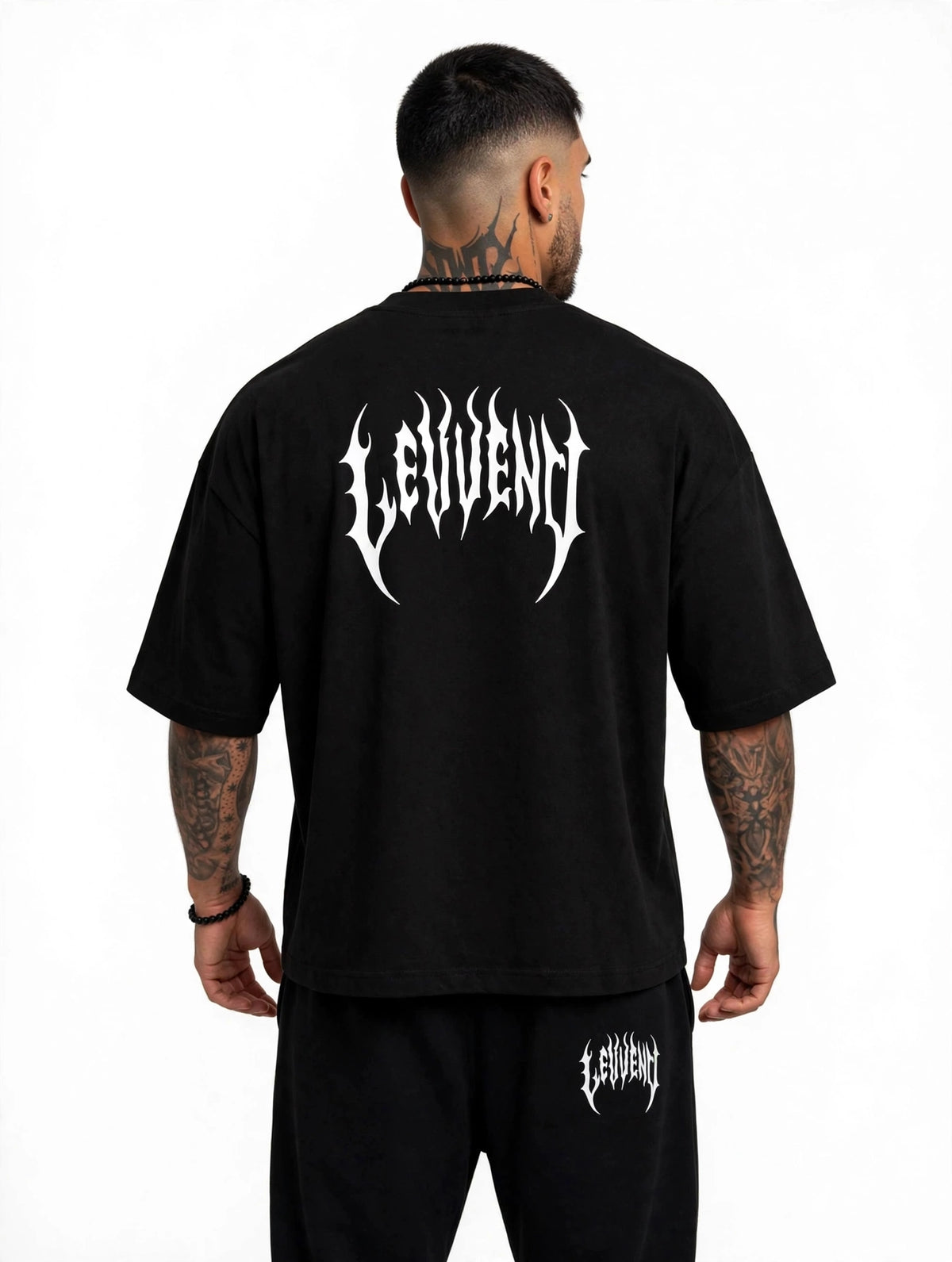 Camiseta Oversized LEWEND Gothic - BLACK - 235G