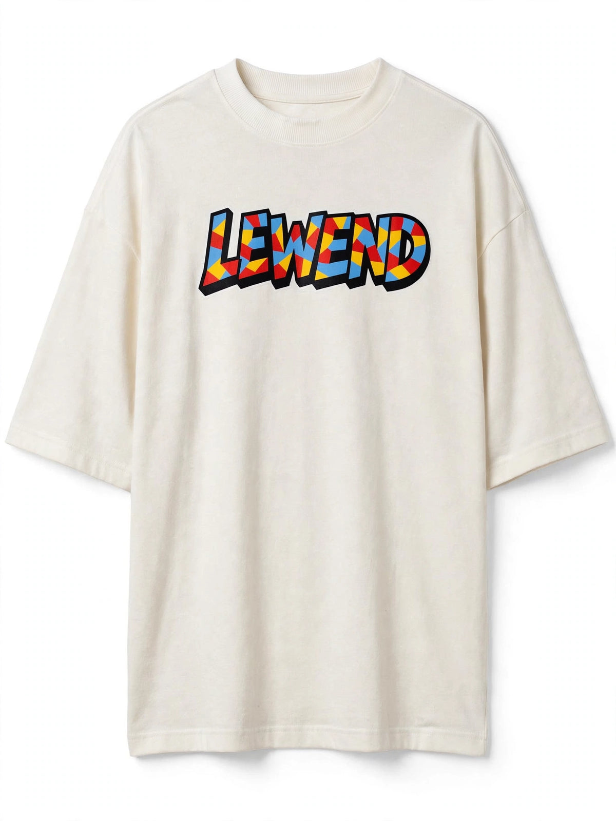 Camiseta Oversized LEWEND Mosaic - Off-White
