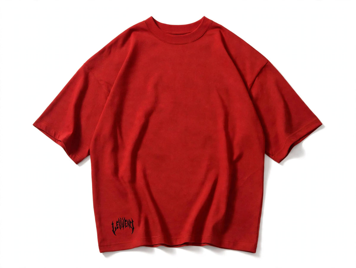 Camiseta Oversized LEWEND Gothic -RED - 235G