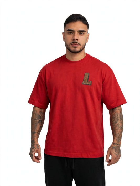 CAMISETA OVERSIZED LEWEND ESSENTIAL L - VERMELHA
