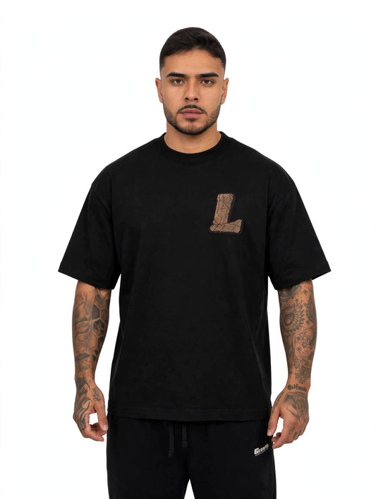 CAMISETA OVERSIZED LEWEND ESSENTIAL L - PRETA
