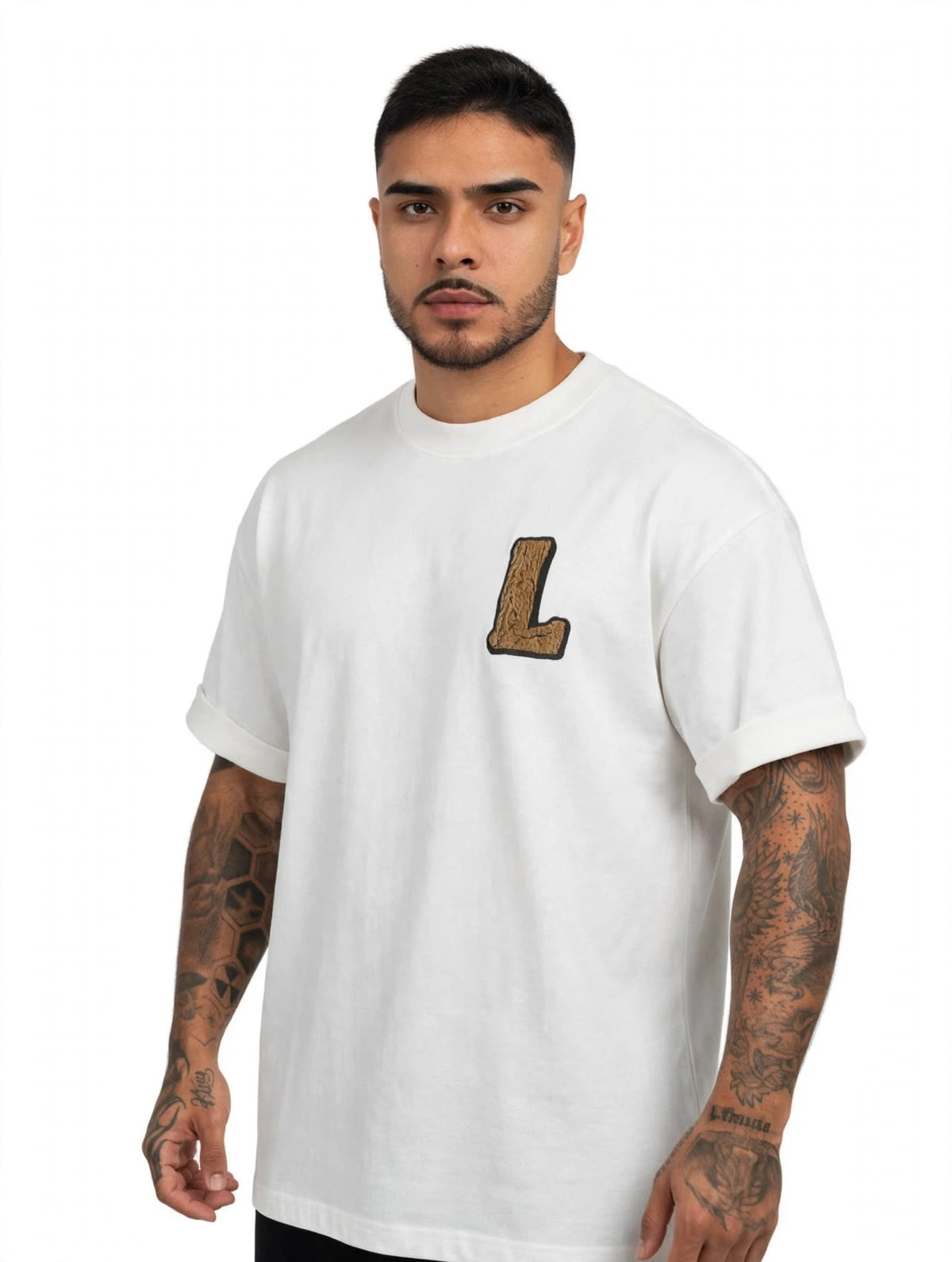CAMISETA OVERSIZED LEWEND ESSENTIAL L - BRANCA
